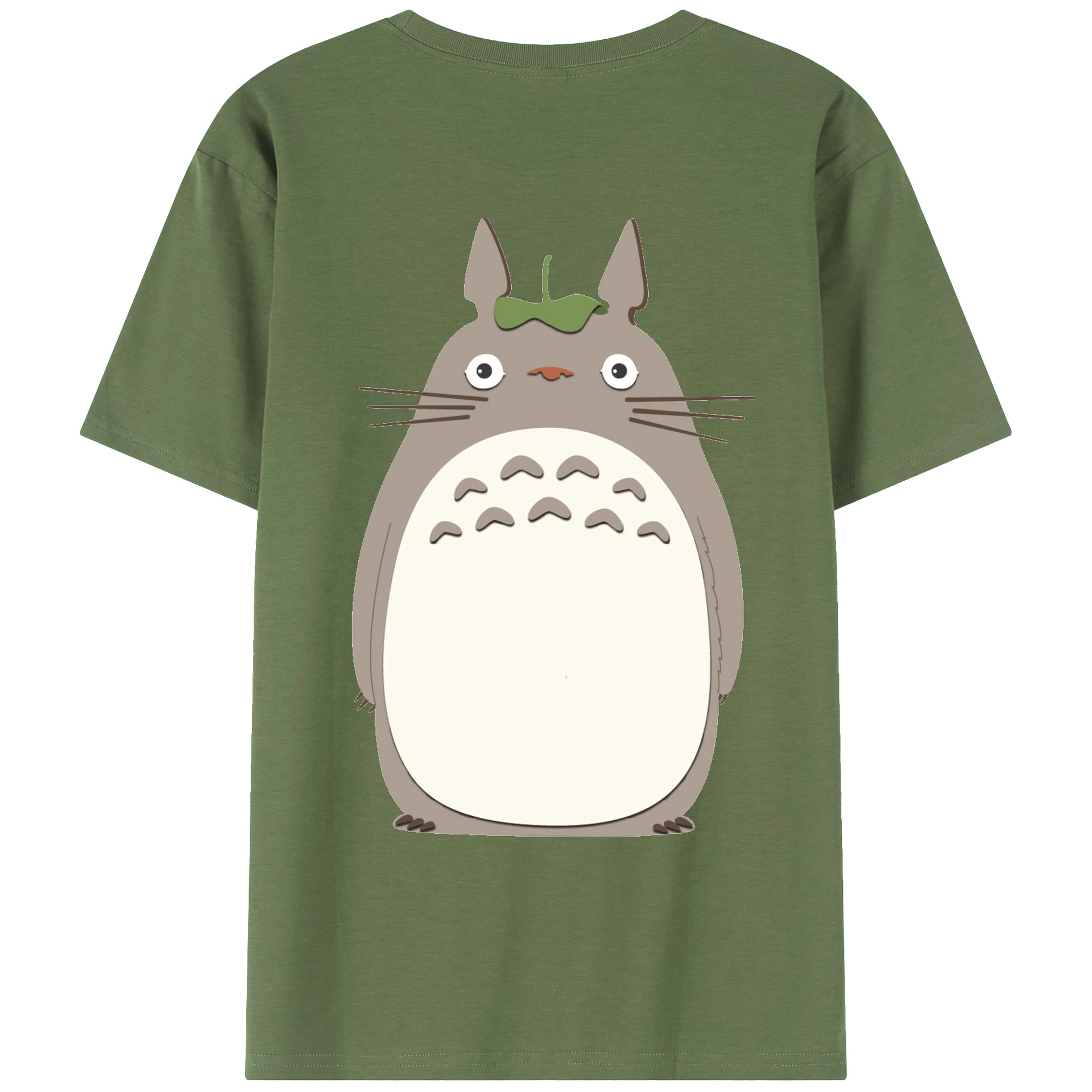 （画像用） となりのトトロ 草壁メイ 草壁サツキ My Neighbor Totoro Satsuki Kusakabe Mei Kusakabe 綿100％ メンズ半袖Tシャツ（バックプリント） 通気性